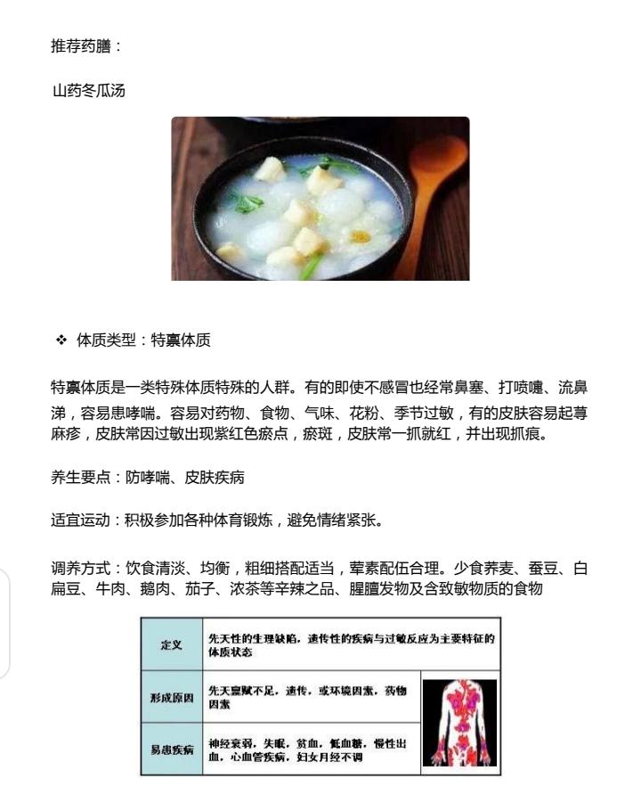 不同体质的养生食谱调理之道